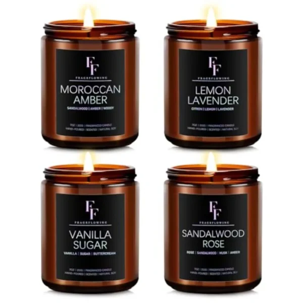 Scented Candles for Home Scented Aromatherapy, 2 Oz Soy Wax Candle