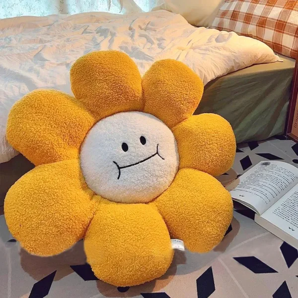 Sunflower Sitting Cushion Pillows for Sofa, Soft Room Decor, Office, Back Cushion