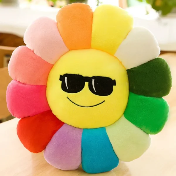 Sunflower plush flower chair cushion - bedroom pillow