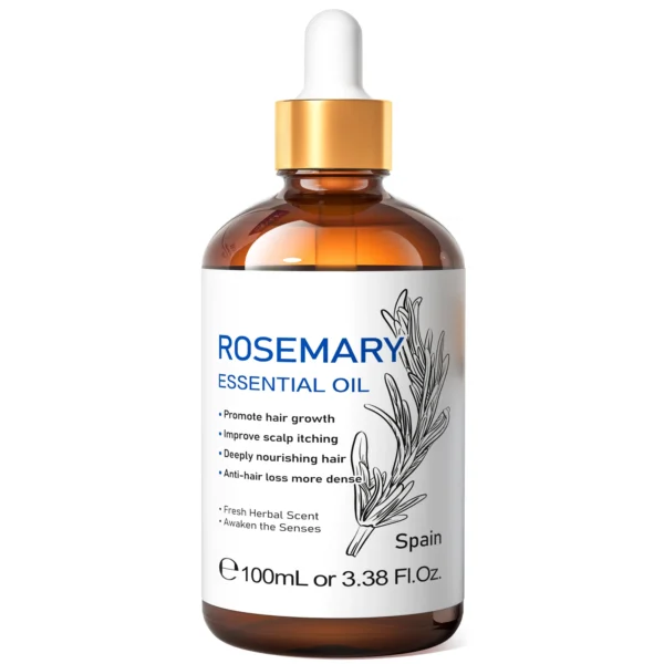 HIQILI 100ml Natural Essential Oil - Geranium/Tea Tree/Rosemary/Rose/Vanilla/Lavender/Peppermint