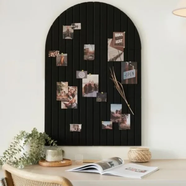 Large Arched Felt Bulletin Board - 35" x 24"  Home Wall Decor