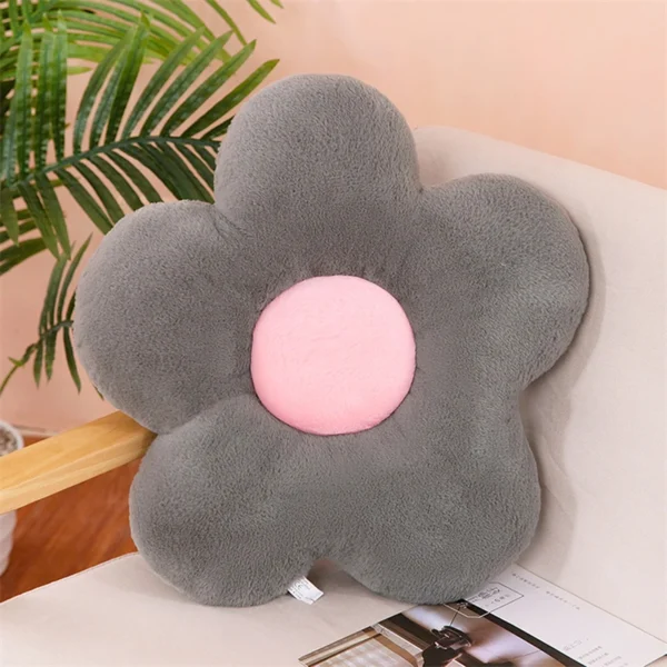 12/35cm Stuffed Five Petal Flower Cushion Girly Room Decor Sunflower Pillow Bay Window Pink Bedroom Seat Pillow